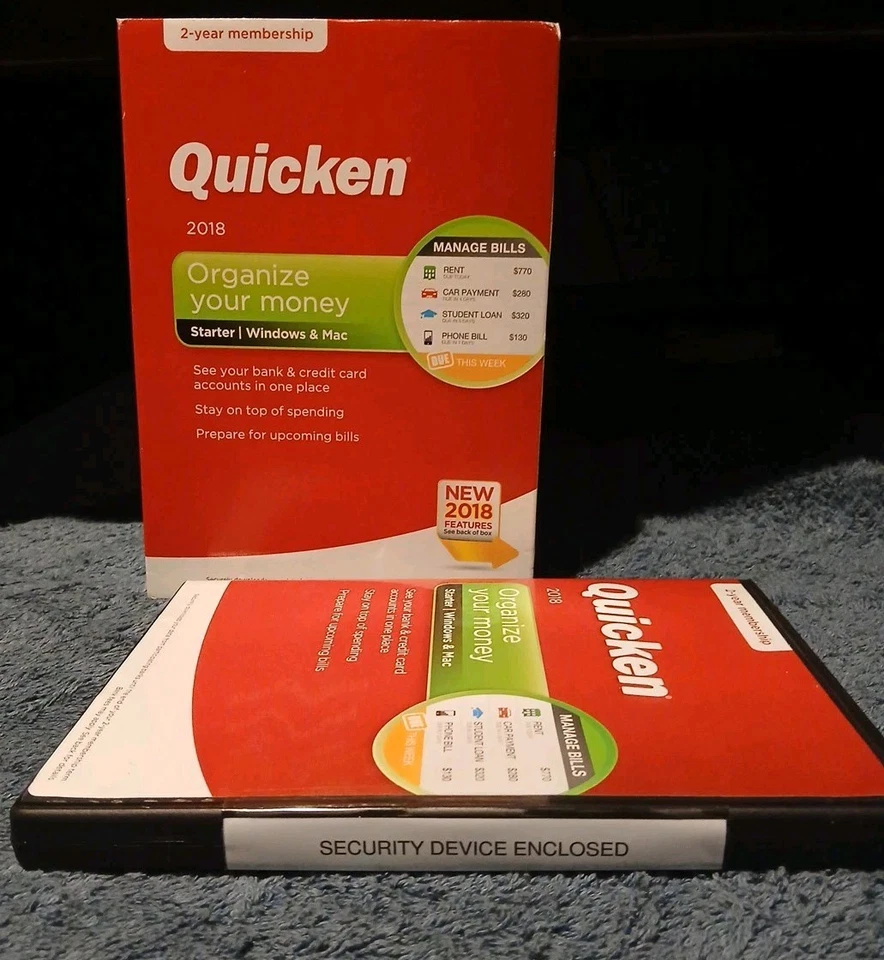 Quicken Organize Your Money 2018 Starter Version Windows Mac + - Image 3 of 4