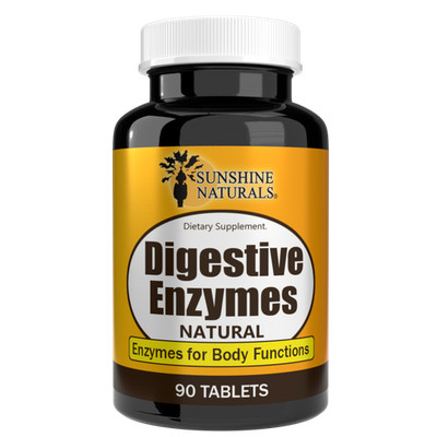Sunshine Naturals Digestive Enzymes Natural Support 90 Tablets
