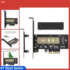 M.2 NVMe to PCIe 3.0 x4 Adapter with Aluminum Heatsink Cooling for SSD 2280