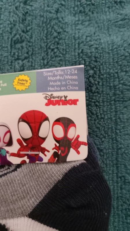Marvel Spidey Amazing Friends Boys 10 Pairs Ankle Socks Disney Junior. 12-24 Mon