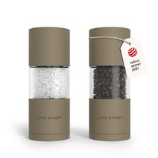 LARS NYS M Salt and Pepper Grinder Set I Salt and Pepper Mills with Adjusta