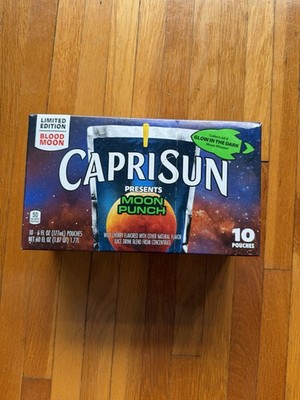  New Limited Capri Sun MOON PUNCH Blood MOON -  Cherry Juice Boxes 10 Pouches