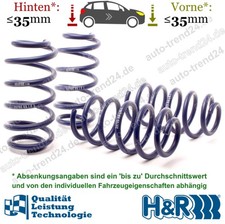 H&R Tieferlegungsfedern 35mm u.a.: VW Passat 3B3, Bj. 2000-2005
