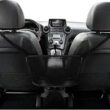 Car Net Pocket Handbag Holder Mesh Universal Storage Bag Black-Net