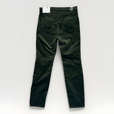 Loft Pants Womens Size 30 / 10 Corduroy High Rise Skinny Slim Green Comfort NWT