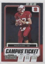 2021 Panini Contenders Draft Picks Campus Ticket Philip Rivers #10 0u3