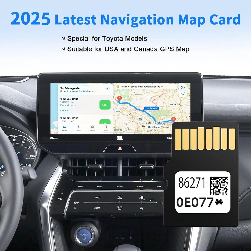 🔥2025 Mapas Actualizados 86271 0E077 Navegación GPS Tarjeta SD Para Toyota Prius 4 Runner Foto 4 de 4