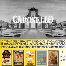 NOSTALGIA AMARCORD VINTAGE LE TARGHE IN ALLUMINIO 20X30 CM DEL MITICO CAROSELLO