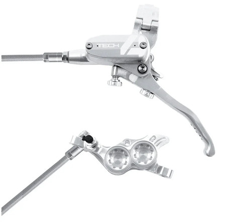 Hope Tech 4 E4 MTB Mountain Bike Disc Brakes - Braided Hose - Picture 18 of 32