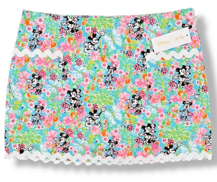 Lilly Pulitzer Lilly Hearts Disney Gardner Skort Skirt 6 Minnie