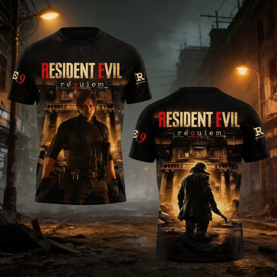 Resident Evil Requiem Leon S. Kennedy 3D All Over Print Shirt TM