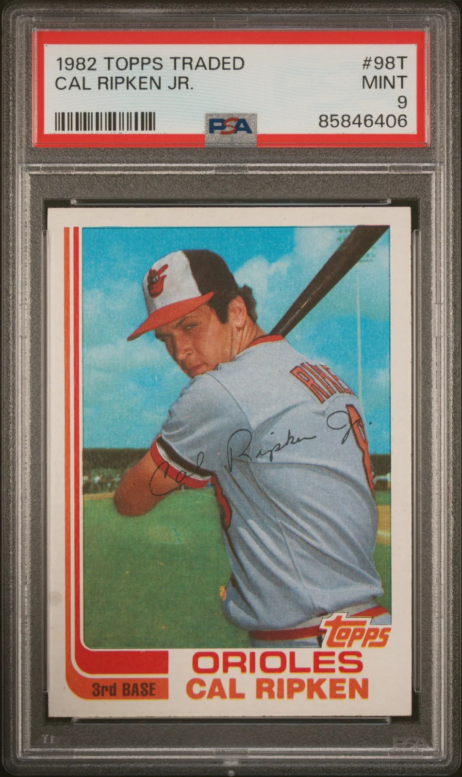 1982 Topps Traded Cal Ripken JR. #98T PSA 9