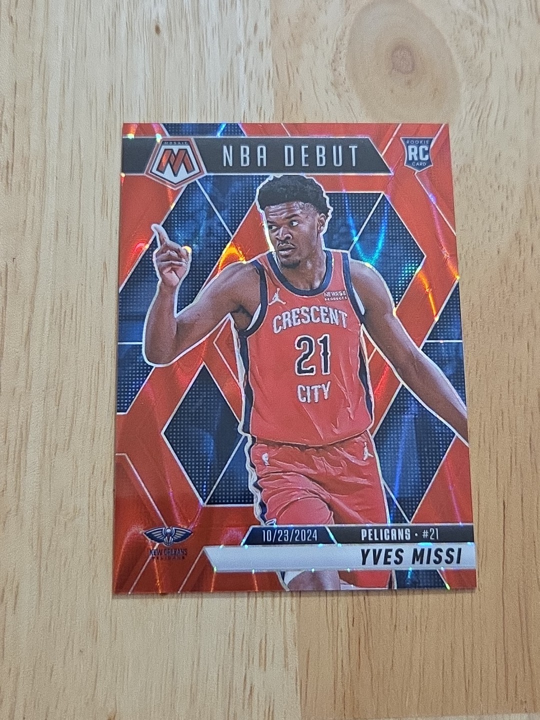 2024-25 Mosaic YVES MISSI Red Seismic /299 #255 NFL Debut Rookie SP