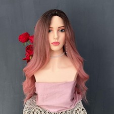 Realistic Female Mannequin Head with Shoulders for Wigs Earrings Hats Display...