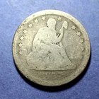 1857 Liberty Seated Quarter  AG