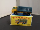 B819-MATCHBOX LESNEY No4D DODGE STAKE TRUCK WITH BOX.BLUE STAKES