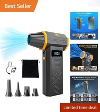 Lightweight Turbo Air Blower - Rechargeable 120000RPM Duster for All Surfaces