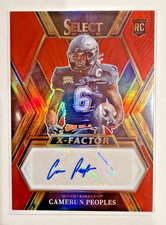 2023 Panini Select Draft Camerun Peoples #XS-CPE X-Factor Rookie Auto Red Prizm