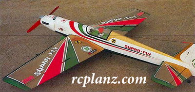 R/C AIRPLANE PLANS & PATTERNS: Supra Fly 2500 81'' Wingspan - RC Pattern Plane