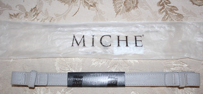NEW MICHE Interchangeable Handle Straps NIP Set of 2 13'' Length .875'' width GREY