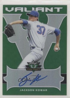 2018 Leaf Valiant Green 44/99 Jackson Kowar #BA-JK1 Auto 01x1