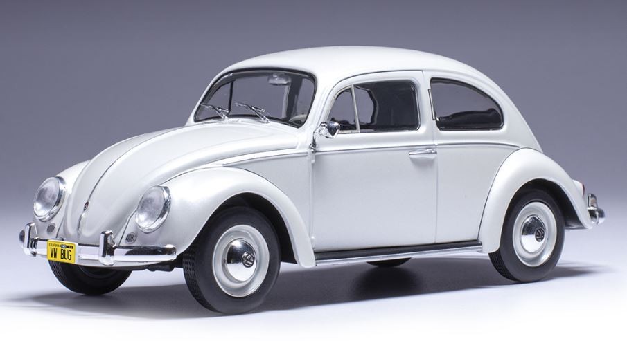 Volkswagen Coccinelle 1200 blanche 1/24 IXOMODELS voiture miniature de collection vintage USA