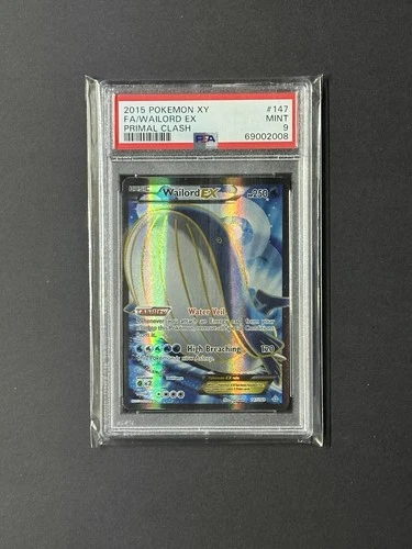 Pokemon Wailord EX XY Primal Clash Full Art #147 PSA 9 Mint