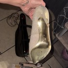 Michael Kors Women’s Gold Glitter Pointed Toe Pump Heels Slip On US 8 — photo 4