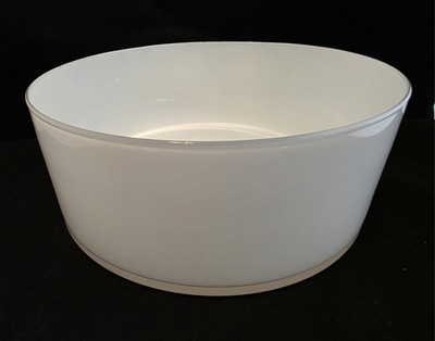 (016) X-Large Modern Low Profile Bowl Made by LSA collective for Bloomingdales 
