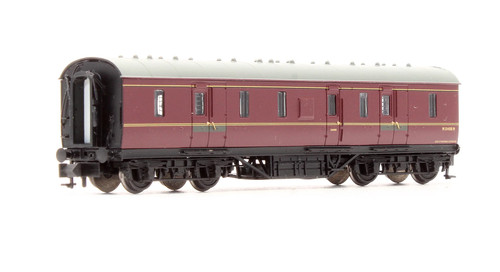 Graham Farish gebrauchter 374-889 50ft EX-LMS Full Brake Coach BR weinrot 'M 31408 | Zustand: Used