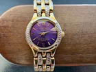 Seiko Vintage Women's Watch - 2 Tone - Purple Dial - 8Y21-0020 - Tested/Working