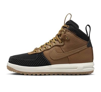 Nike Lunar Force 1 Duckboot Ale Brown Black Gold 805899-202 Mens Size 6 High Top Nike Lunar Force 1 High Duckboot Ale Brown 805899-202 Men US  main image 3