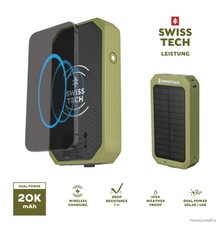 Wireless Power Bank 20000mAh 20W USB C Fast Charging IP54 Weatherproof LED