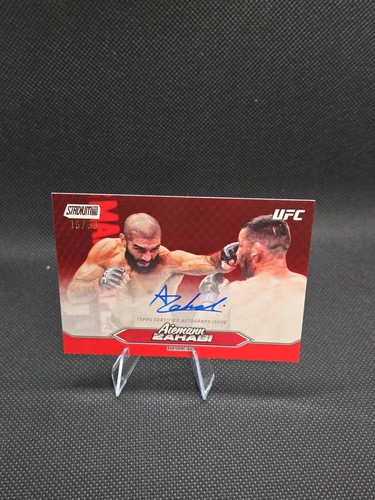2025 Topps Stadium Club UFC Aiemann Zahabi On-Card Auto #BCA-AZI Red #15/50