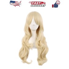 28 Inch/70 cm Charming Women Side Bangs Long Curly Full Hair Synthetic Wig Mi...