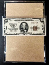 1929 $100 Commercial Merchants NB & TC of PEORIA IL "Ch. # 3296" - XF