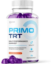 Primo TRT Men's Gummies Advanced Pro Formula Chewable Supplement 60 Gummies
