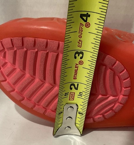 Crocs Adrina Womens Sz 6 Pink Jelly Flats Shoes Slip On Peep Toe / Flaw - Read - Picture 13 of 13