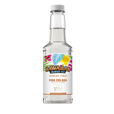 Pina Colada Syrup - Nut Soy Dairy Free - Flavor Fluffy & Crunchy Snow Cone - She