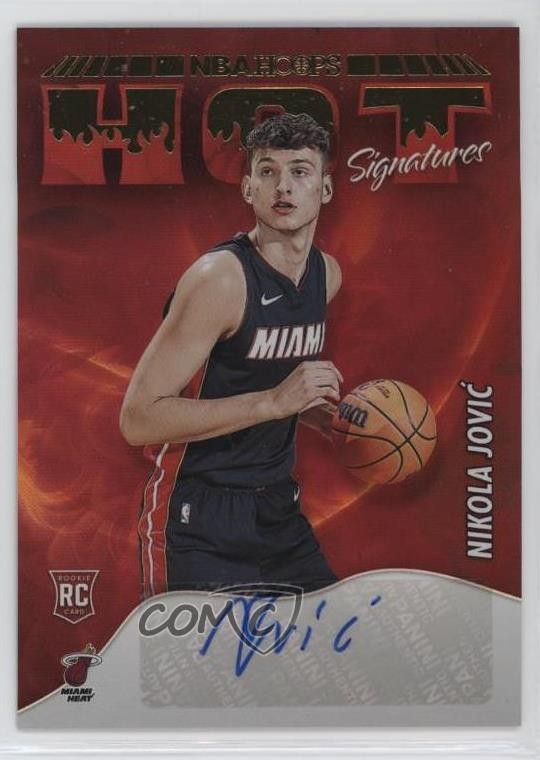 2022 Panini NBA Hoops Hot Signatures Rookies Nikola Jovic #HSR-NKJ Auto RC 0sm9