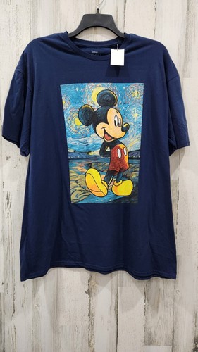DISNEY Mickey Mouse Graphic Cotton Short Sleeve Dark Blue T Shirt PLUS Size 2X - Bild 1 von 4