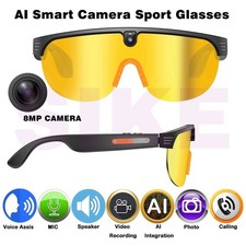 Bluetooth AI smart glasses with camera and video control and AI chat