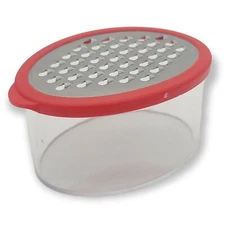 Grater with Container - Ideal for Grating Garlic, Cheese and Zesting Citrus