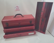 Tool Box S-k Red Pull Drawer W Tray Sk Tools Old Sherman Klove S K Vintage 1977 Tool Box S-k Red Pull Drawer W Tray Sk Tools Old Sherman Klove S K Vintage 1977
