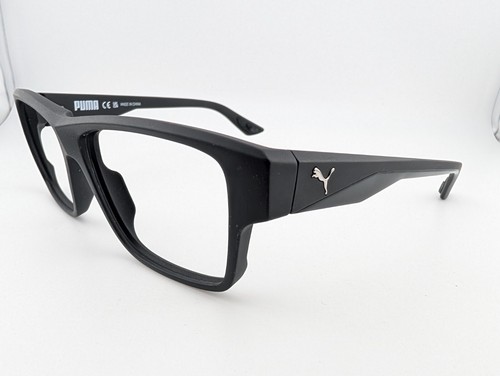 Puma Eyeglasses, Frames Only, PU04080C0S 001, 57-14-145, Plastic, Black - Picture 4 of 19