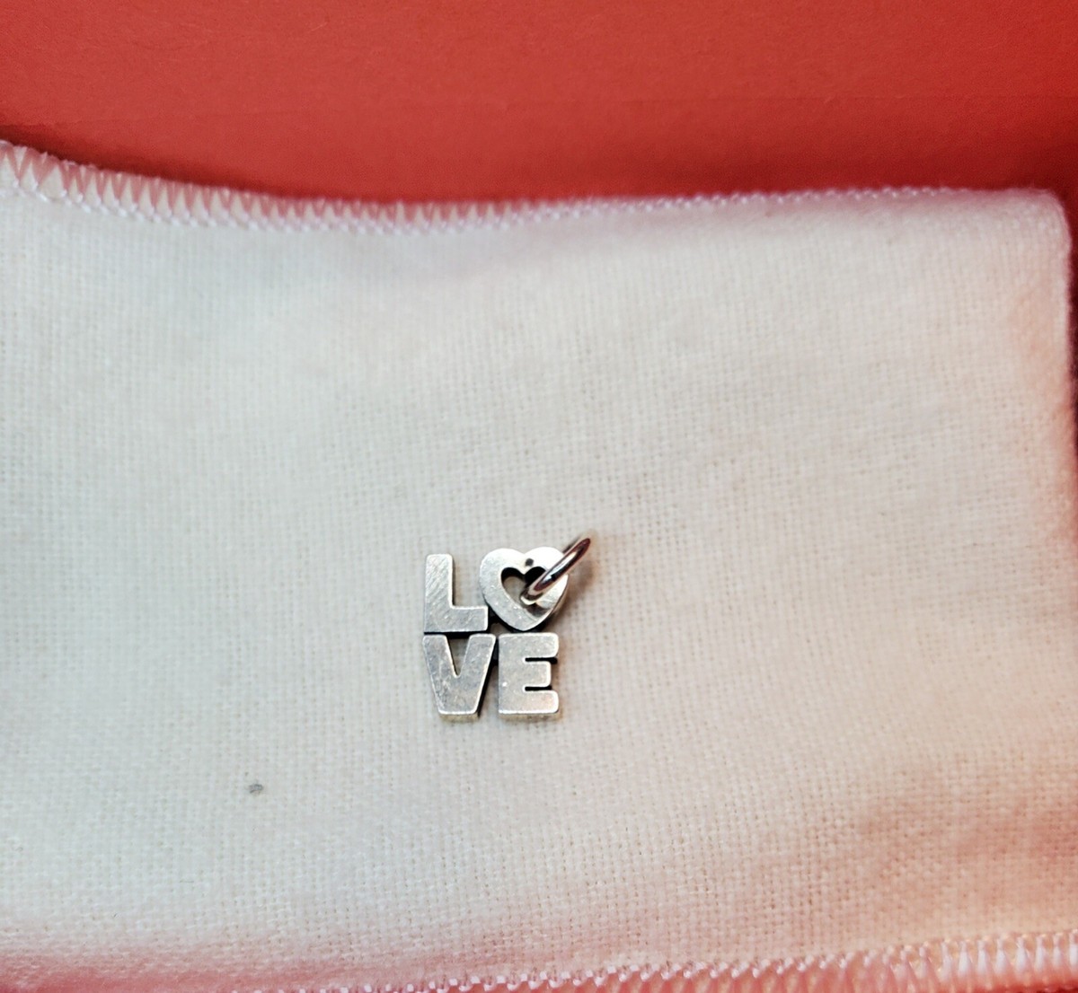 Retired James Avery Love Charm  View 3