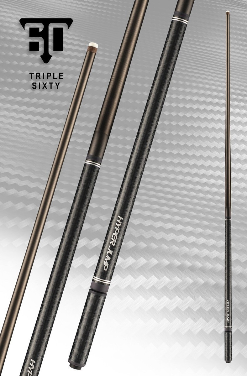 ビリヤード Triple 60 Hyper Jump cue Triple 60 Hyper Jump Carbon Fiber Jump Cue W/ Extension by Viking