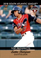 2018 South Atlantic League Top Prospects Choice #18 Bubba Thompson Baseball Card