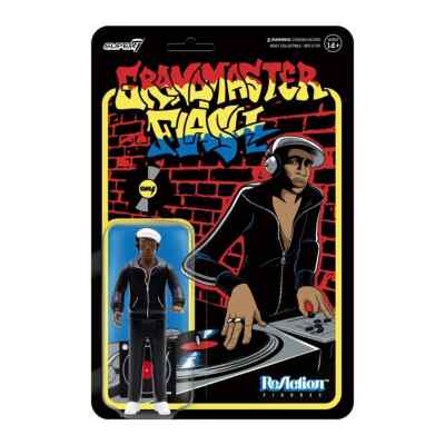 Grandmaster Flash Super7 ReAction 3.75'' Figure Carded Old School Hip Hop New