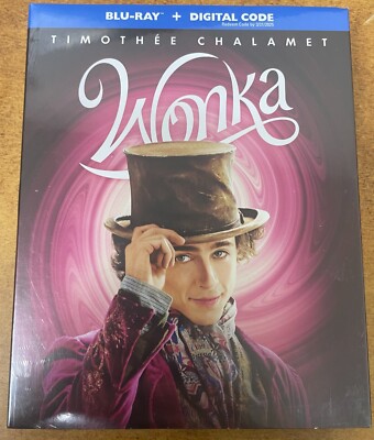 Wonka Blu-ray + Digital + Collectible Cards New Sealed